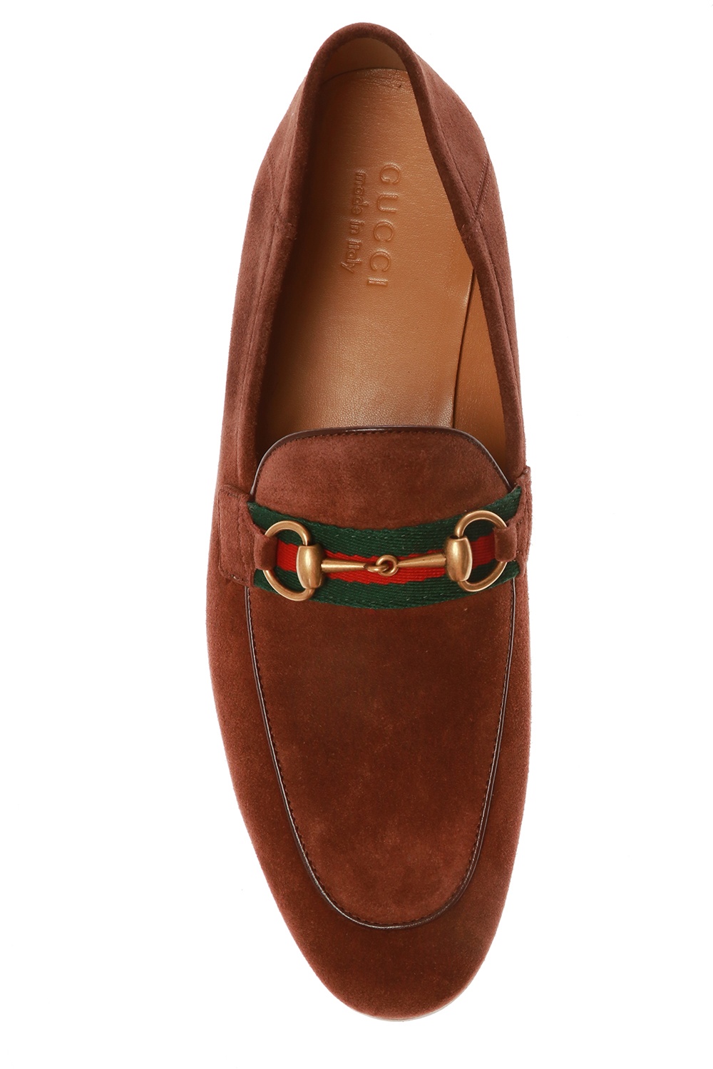 gucci tan suede loafers